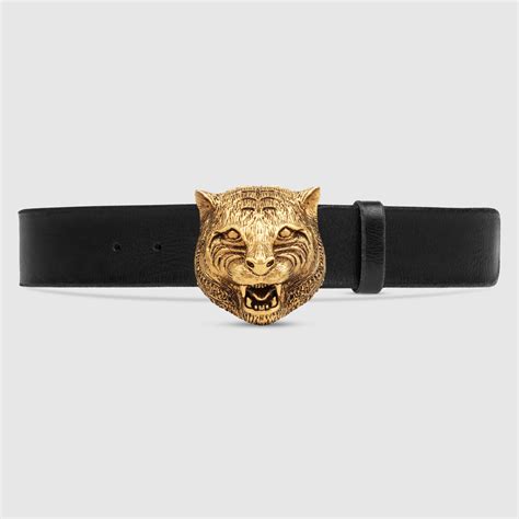 gucci feline belt mens|genuine leather Gucci belt men.